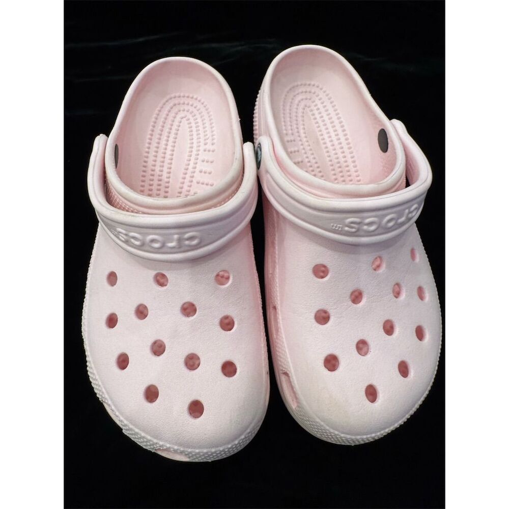 Crocs Classic Clog Pink Unisex Size M5/W7 Casual Slip-On Shoes - Picture 6 of 8